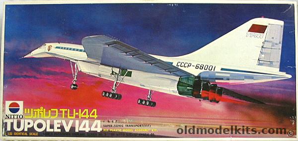 Nitto 1/132 Tupolev Tu-144 Supersonic Transport, 173-600 plastic model kit